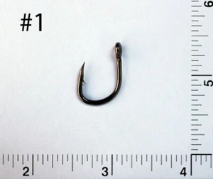 PAQUETE DE 100 ganchos de cebo vivo TACKLEWORKS talla #1 L319 - Imagen 1 de 1
