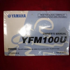 LIT-11626-06-39 NEW GENUINE 1988 YAMAHA YFM100U CHAMP OWNERS MANUAL - Picture 1 of 2