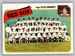 1980 Topps Red Sox Team Card - Picture 1 of 2