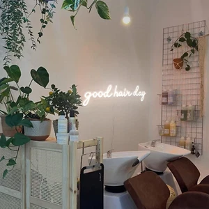 Good Hair Day LED Neon Sign for Hair Salon Wall Decor,Hair Salon Sign for Bus - Picture 1 of 9