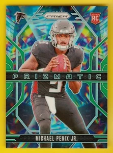 2024 Prizm Prizmatic 10 Michael Penix Jr RC Green Atlanta Falcons Rookie QB - Picture 1 of 1