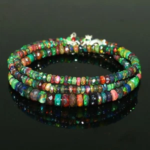 Natural Opal Smooth Balls Opal Ethiopian opal Wedding Bracelet Jewelry @136 - Picture 1 of 10
