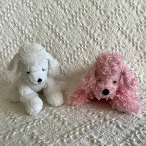 2- Ganz Webkinz Pink & White Poodles No Codes - Picture 1 of 9