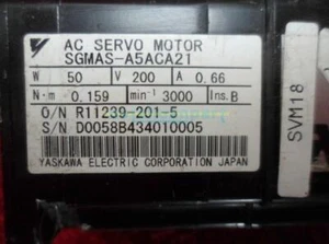 1 Stück gebrauchter Yaskawa Servomotor SGMAS-A5ACA21 - Bild 1 von 1
