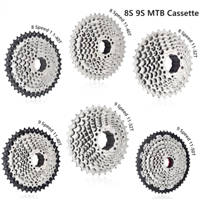 Mountain Bike 8 Speed Cassette 9S Freewheel 11-32/40/50T MTB Flywheel Sprocket - Image 1 of 4