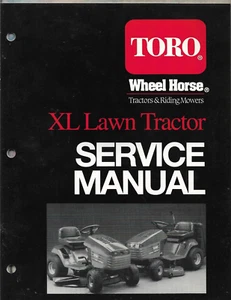 TORO WHEEL HORSE XL LAWN TRACTOR MOWERS 1993 Service Manual Specifications - Picture 1 of 3