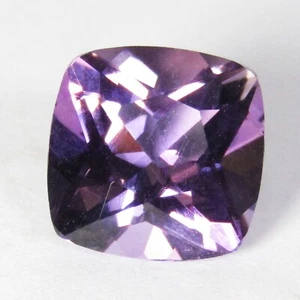 4.06Ct Tremendous Natural Purple Amethyst 10x7mm Cushion Cut Collection Gemstone - Picture 1 of 6