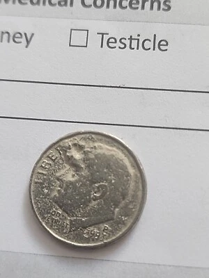 1993 -P 10C FB Roosevelt Dime Error Strike ,please Check The Picture  - Image 1 of 4