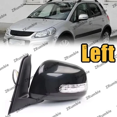 Espejo retrovisor lateral izquierdo + señal de giro negro para Suzuki SX4 Hatchback 2009-2012 Foto 1 de 4