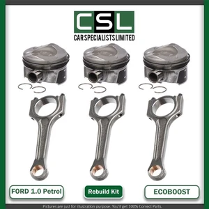 FORD M1DA 1.0 PETROL ENGINE ECOBOOST CONNECTING ROD X3 PISTON RING X3 BRAND NEW - Picture 1 of 5