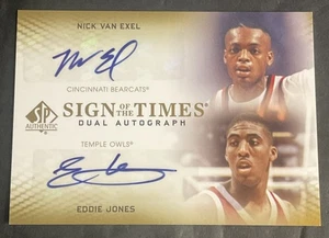 2012-13 SP Authentic Basketball Nick Van Exel/Eddie Jones Sign Of The Times Dual - Picture 1 of 10