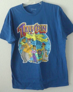 Disney's Talespin Graphic Crew T-Shirt Blue Size Large Disneyland Characters - Picture 1 of 7