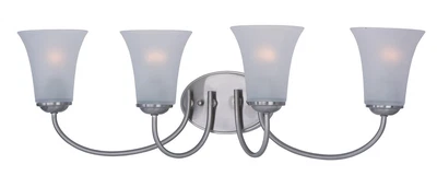 Tocador de baño Maxim Lighting 10054FTSN Logan luz níquel satinado Foto 1 de 4
