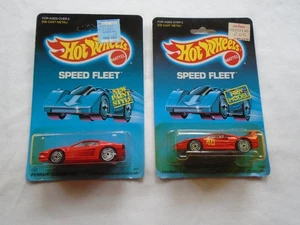 1986 HOT WHEELS, FERRARI, 1- # 42 TESTAROSSA & 1- # 1468 F40, BOTH RED, NICE - Picture 1 of 4