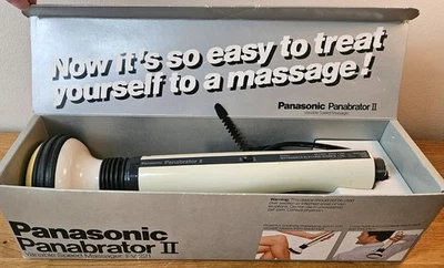 Massageador portátil vintage Panasonic Panabrator II velocidade variável EV221 corpo inteiro - Imagem 1 de 4