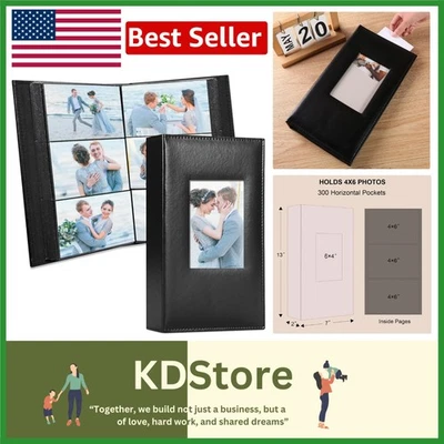 Elegant 300-Photo Leather Cover Album - Preserve Your Memories - Image 1 of 4