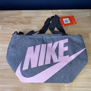 Nike Fuel Pack Lunch Bag Insulated Thermal Cooler Tote Bag Grey Pink - Picture 1 of 8