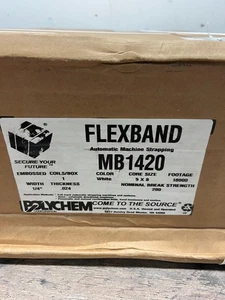 POLYCHEM FLEXBAND MB1420 Automatic Machine Strapping 18000 feet 1/4" .024 - Picture 1 of 5