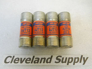 GOULD SHAWMUT AJT12 TIME-DELAY FUSES 12A 600V CLASS J  (SET OF 4) NEW IN BOX - Picture 1 of 1