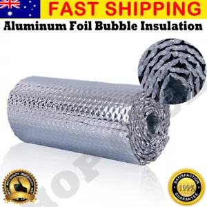 10/20/30M*1.2M SILVER AIR BUBBLE CELL INSULATION REFLECTIVE FOIL ROOF ALUMINIUM - Picture 1 of 13