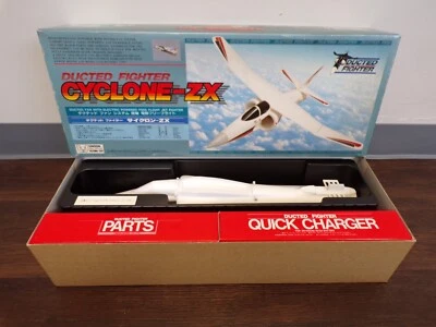 Vintage 90's Union Model Japan B/O Electric Ducted Fan Cyclone-ZX Jet KIT NOS - Image 1 of 4