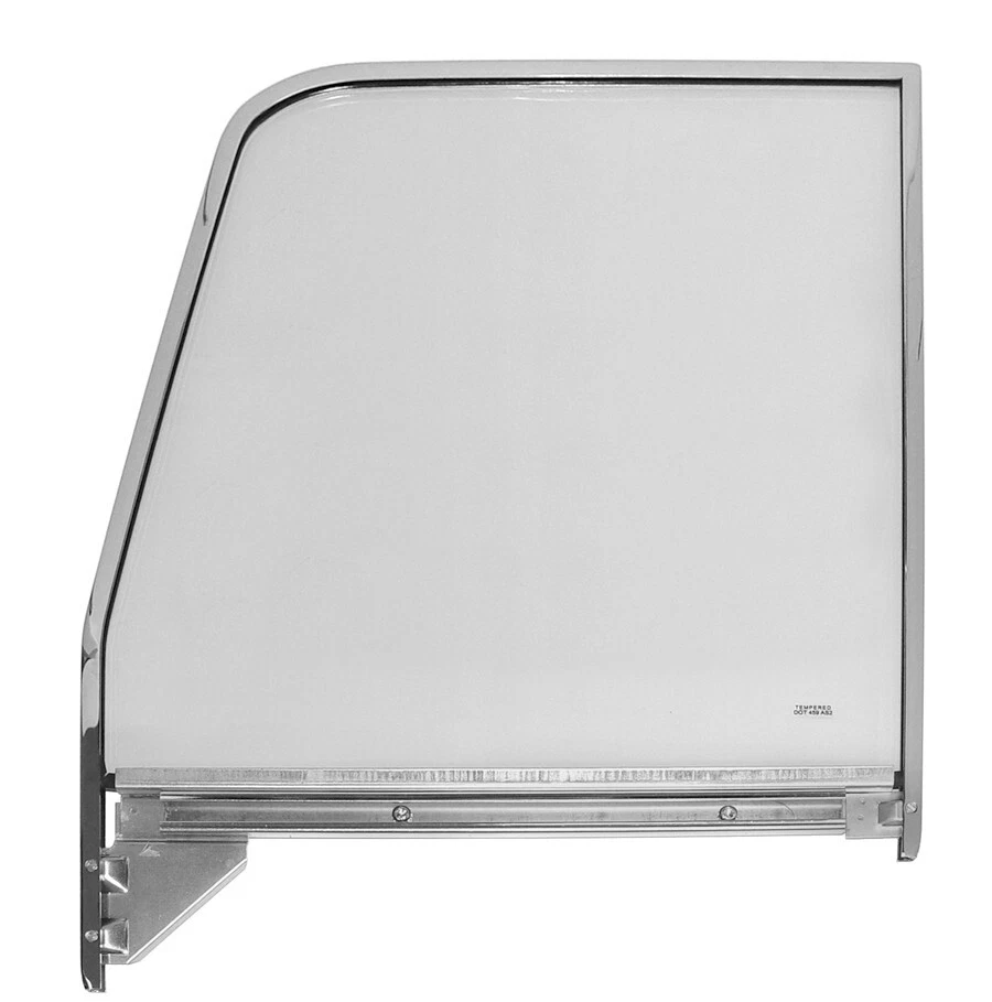 Camión Chevrolet 1955 1956 1957 1958 1959 LH puerta transparente conjunto de vidrio MARCO CROMADO Foto 1 de 1