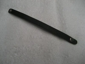 Schwarzes Lederarmband / Armband 1/2" x 8" weiches Qualitätsleder - Bild 1 von 3