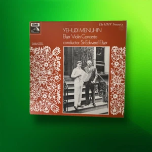 Elgar Menuhin Violin Concerto Vinyl Lp HMV Records HLM 7107 EX / EX - Foto 1 di 9