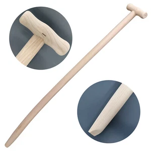 REKORD Schaufel Stiel Esche Holz Natur Emsländer Frankfurter 110cm mit T Griff - Bild 1 von 4
