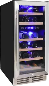 Wine Fridge - under Counter Wine Cooler, 28 Bottle Chiller, Built in Wine Cab... - Picture 1 of 1