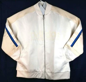 Giacca varsity Adidas Originals donna pista piccola bianca raso nuova strada DH4199 - Foto 1 di 12