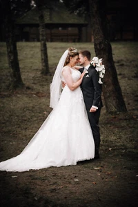 Reifrock Brautkleid - Bild 1 von 3