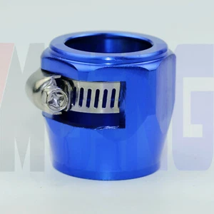 6an an6 Oil Gas Fuel Hose Line Finisher Clamp Adapter HEX Finishers HEX-6 BL - Picture 1 of 6