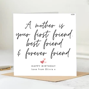 Mum Birthday Card, Mummy Birthday Card, Mum Happy Birthday Card, Happy Birthday - Picture 1 of 2