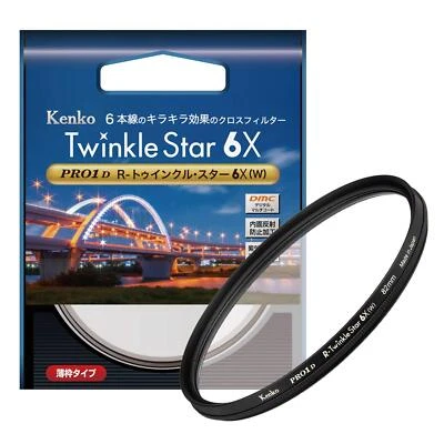 KENKO cross Filter PRO1D R-Twinkle Star 6X (W) 82mm for cross effect 828229 NEW - Image 1 of 2