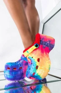 Tie Dye Chunky Platform Shoes - Picture 1 of 5