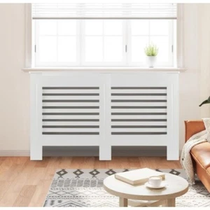 Modern Vertical Style Radiator Cover Painted MDF Wood Shelf, Home Decoration UK - Picture 1 of 17