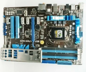 ASUS P7P55D-E LX Intel P55 DDR3 SATA III ATX Intel LGA 1156 Motherboard - Picture 1 of 2