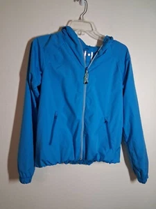 Ivivva Athletica Lululemon Jacket Full Zip Athletic Track Workout Blue Girls 12 - Picture 1 of 5