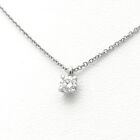 Collier diamant Tiffany & Co. Solitaire Pt950 15,94 pouces 40,5 cm