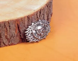 10PCS 46X29mm Western Fire Cross Skeleton Concho Belt Leathercraft Rivet back - Picture 1 of 10