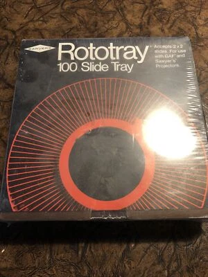 Proyector GAF Rototray 100 Bandeja Deslizante - Sawyer's 2 x 2 Diapositivas NUEVO Foto 1 de 4