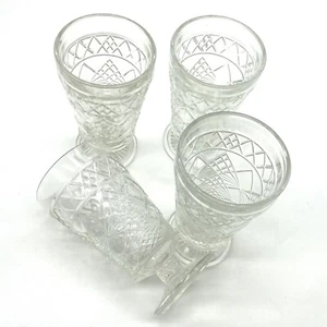 Calice acqua trasparente burro di arachidi 4 nocciole Atlas vetro gotico big top 10 oz piedi - Foto 1 di 6