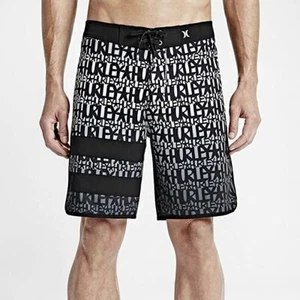 NEW - HURLEY Men's 'PHANTOM BLOCK PARTY' Black / White BOARD SHORTS - 30 - Picture 1 of 1