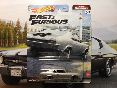 HOT WHEELS PREMIUM FAST & FURIOUS FAST SUPERSTARS ‘70 Chevy Nova SS FREE SHIP RR - Image 1 of 3