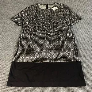 The Limted Dress Womens Extra Large XL Black Short Sleeve Zip Up Straight NWT - Picture 1 of 14