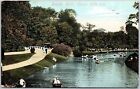 Canal Belle Isle Detroit Michigan Mi Park Boating Trails Pathways Trees Postcard