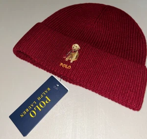 NWT's Polo Ralph Lauren Red Dog Golden Retriever Beanie Hat - Picture 1 of 6
