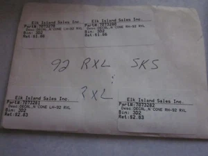 7073279 NOS POLARIS DECAL,RH & LH EFI'RXL' & NOSE CONE 1992 650 RXL SKS - Picture 1 of 7