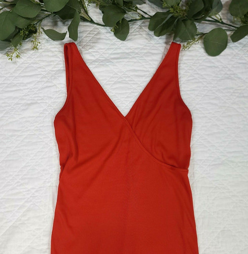 UNDERCOVER Abito donna arancione scollo a V Victoria Secret taglia XS